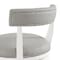Alaterre Furniture Hanover Swivel Bar Height Bar Stool, White and Gray ANHN02PDC - alternate 6